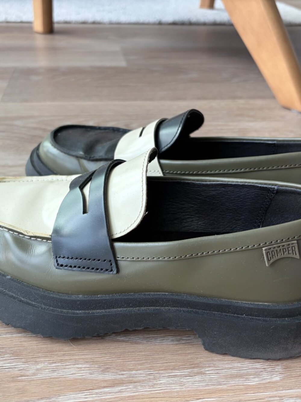 Camper Twin Loafers (olive green) - Picture 3 of 3